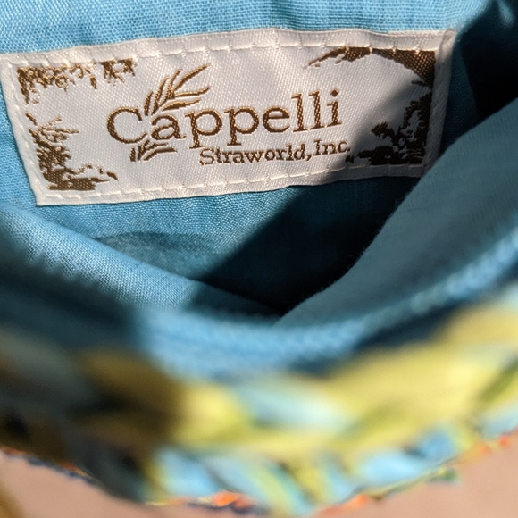 Cappelli Colorful Straw Woven Rainbow Crossbody Purse Bag Boho - Picture 7 of 11